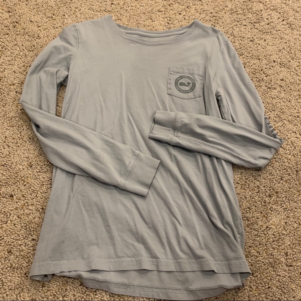 Light Grey Vineyard Vines Long Sleeve